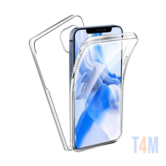 Capa de Silicone 360º para Apple iPhone 13 Pro Max Transparente